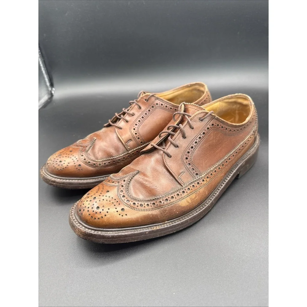 FLORSHEIM Imperial Quality Leather Wingtip Oxford Dress Shoes Men's Size 7.5D